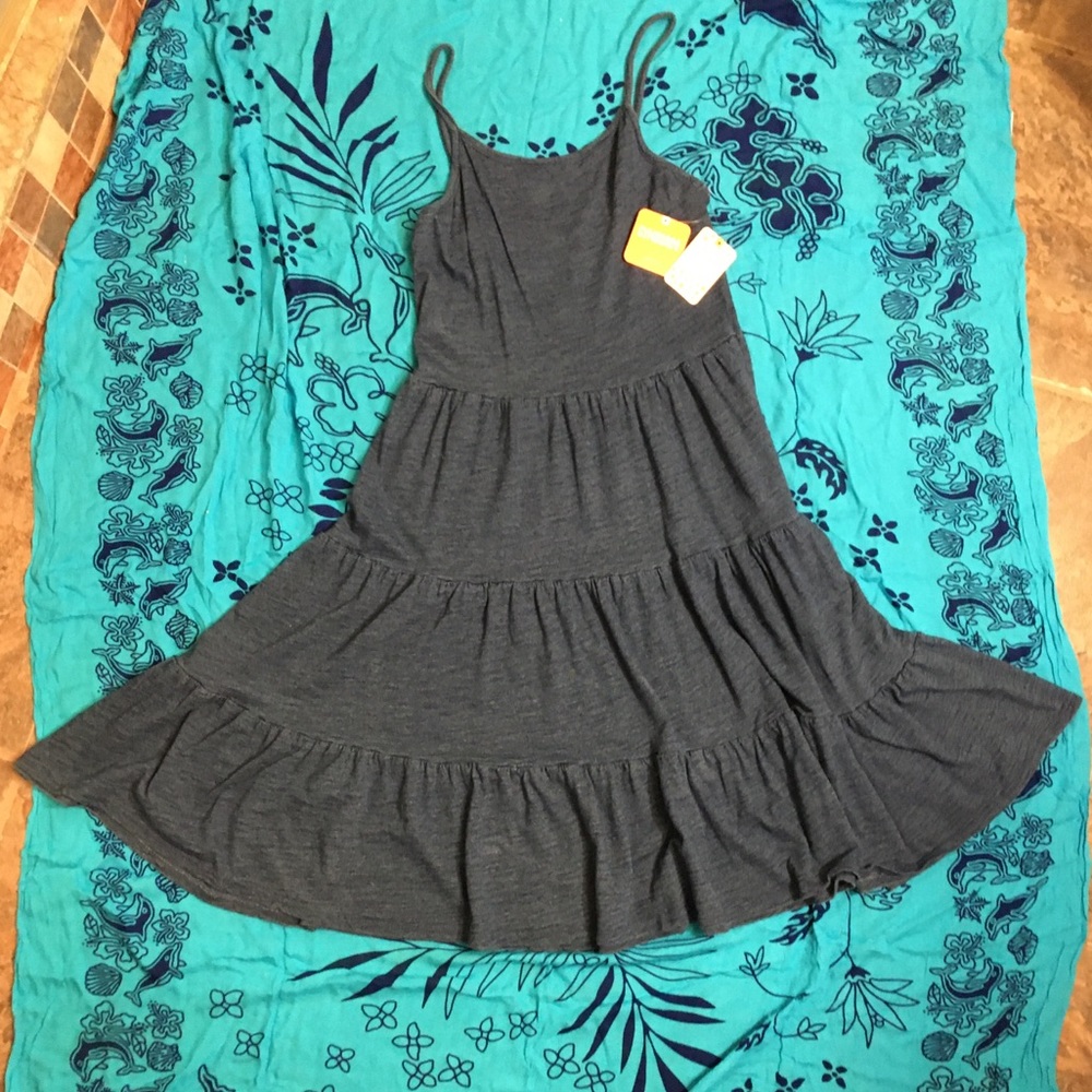 🍍 NWT Gymboree Girls Indigo Tiered Tank Dress XL (14)